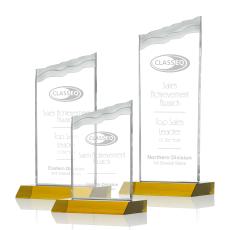 Oakwood Amber Peaks Crystal Award - Awards and Trophies