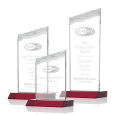 Oakwood Red Peaks Crystal Award - Awards and Trophies