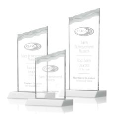 Oakwood White Peaks Crystal Award - Awards and Trophies