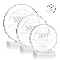Blackpool White Circle Crystal Award - Crystal Awards