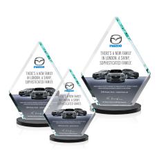 Canton Full Color Black Diamond Crystal Award - Diamond Awards