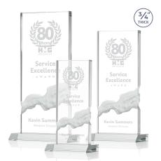Poole Clear Rectangle Crystal Award - Awards and Trophies