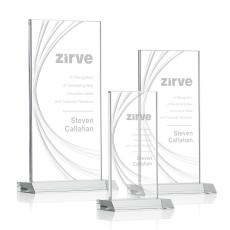 Hawkins Liquid Clear Rectangle Crystal Award - Awards and Trophies