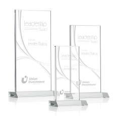 Keane Liquid Clear Rectangle Crystal Award - Awards and Trophies