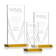 Seaford Liquid Amber  Rectangle Crystal Award - Awards and Trophies