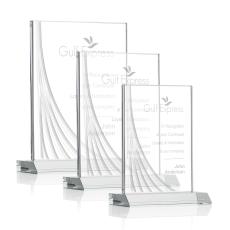 Leighton Liquid Clear Rectangle Crystal Award - Crystal Awards