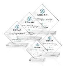 Wellington Full Color Starfire Diamond Crystal Award - Diamond Awards