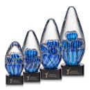 Contempo Black on Paragon Base Tear Drop Glass Award