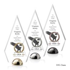 Apex Hemisphere Full Color Diamond Acrylic Award - Unique Awards