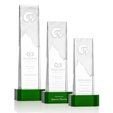 Rushmore Green on Base Towers Crystal Award - Awards and Trophies