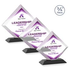 Belaire Full Color Black Diamond Crystal Award - Diamond Awards