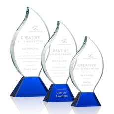 Norina Blue Flame Crystal Award - Awards and Trophies