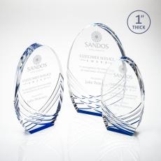 Westbury Blue Circle Acrylic Award - Awards and Trophies
