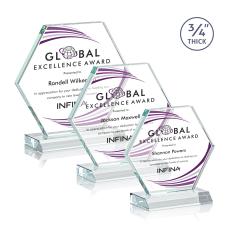 Pickering Full Color Starfire Polygon Crystal Award - Awards and Trophies