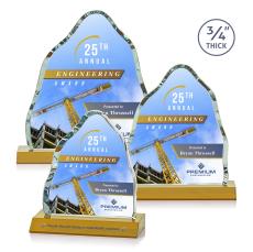 Dunwich Full Color Amber Crystal Award - Awards and Trophies