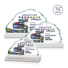 Highbridge Full Color White Crystal Award - Awards and Trophies