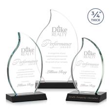 Croydon Black Flame Crystal Award - Awards and Trophies