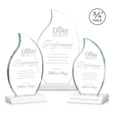 Croydon White Flame Crystal Award - Awards and Trophies