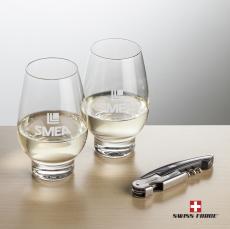Swiss Force Opener & Glenarden Stemless Wine - Barware