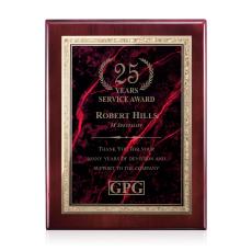 Gemstone Rosewood Plaque - Rosewood/Garnetine - Awards and Trophies