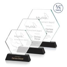 Ralston Black Polygon Crystal Award - Awards and Trophies