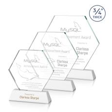 Ralston White Polygon Crystal Award - Awards and Trophies