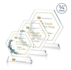 Ralston Full Color Clear Polygon Crystal Award - Awards and Trophies