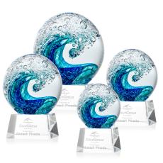 Surfside Globe on Robson Clear Glass Award - Art Glass Awards