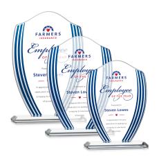 Margate Full Color Peaks Crystal Award - Awards and Trophies
