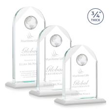 Blake White Globe Crystal Award - Awards and Trophies