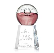 Jupiter Globe on Celestina Base Glass Award - Art Glass Awards