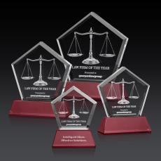 Genosee on Base (3D) - Red - 3D Crystal Awards