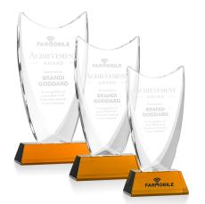 Dawkins Amber Peaks Crystal Award - Awards and Trophies