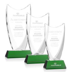 Dawkins Green Peaks Crystal Award - Awards and Trophies