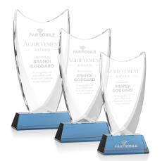 Dawkins Sky Blue Peaks Crystal Award - Awards and Trophies