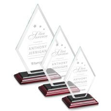 Tuscany Rosewood Diamond Crystal Award - Awards and Trophies