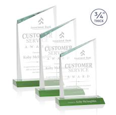 Scarsdale Green Peaks Crystal Award - Awards and Trophies