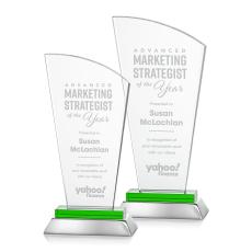 Hansen Green Peaks Crystal Award - Metal Awards