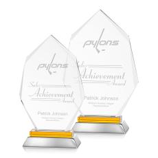 Nebraska Amber Peaks Crystal Award - Metal Awards