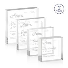 Laval Clear Square / Cube Acrylic Award - Acrylic Awards