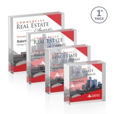 Laval Full Color Square / Cube Acrylic Award - Desktop Awards