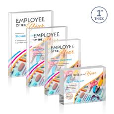 Toledo Full Color Rectangle Acrylic Award - Desktop Awards