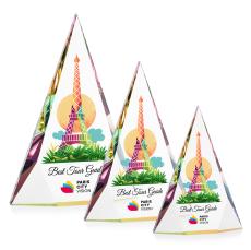 Rochester Full Color Prismatic Pyramid Crystal Award - Awards and Trophies