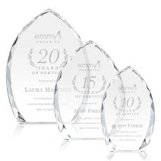 Wilton Clear Peaks Crystal Award - Awards and Trophies
