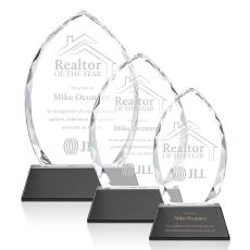 Wilton Black on Newhaven Base Peaks Crystal Award - Crystal Awards