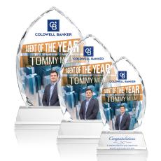 Wilton Full Color  Clear  on Newhaven Peaks Crystal Award - Full Color Imprint