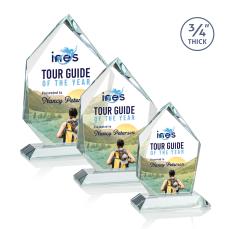 Deerhurst Ice Peak Full Color Starfire Peaks Crystal Award - Full Color Imprint