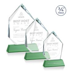 Deerhurst Ice Peak Green on Newhaven Peaks Crystal Award - Awards and Trophies