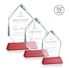 Deerhurst Ice Peak Red on Newhaven Peaks Crystal Award - Awards and Trophies