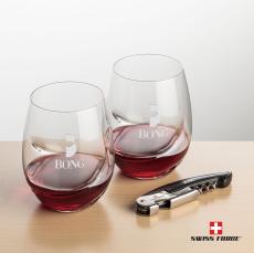 Swiss Force Opener & Bartolo Stemless Wine - Corporate Gifts